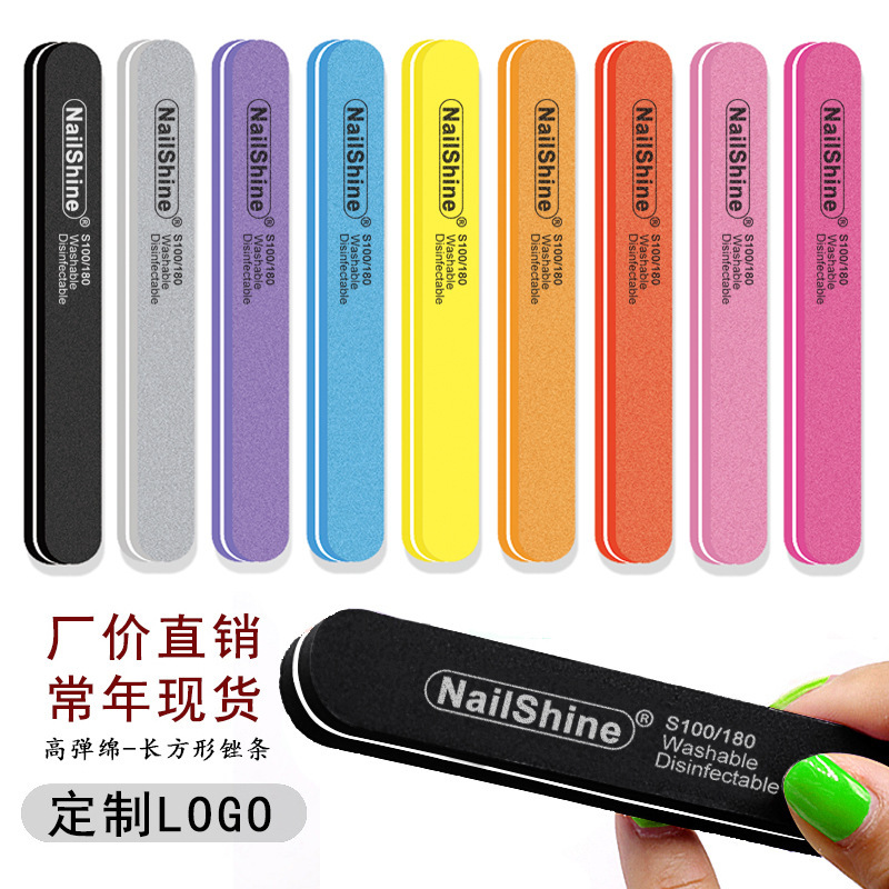 Cross-Border In-Stock Nailshine Straight Nail File Double-Sided Shaping Tool for Nail Salons, Polishing Strip, Sanding Strip Cross-Border In-Stock Nailshine Straight Nail File Double-Sided Shaping Tool for Nail Salons, Polishing Strip, Sanding Strip