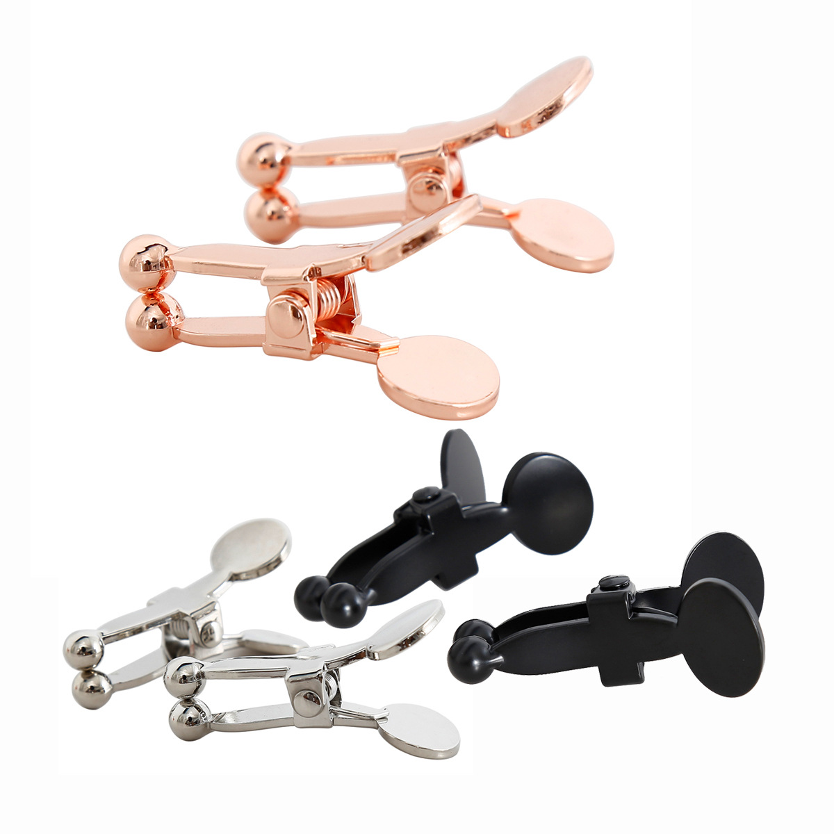Fábrica directa de metales SM juguetes sexuales para adultos niñas niños corrección de pecho clip clip tarjeta de coqueteo