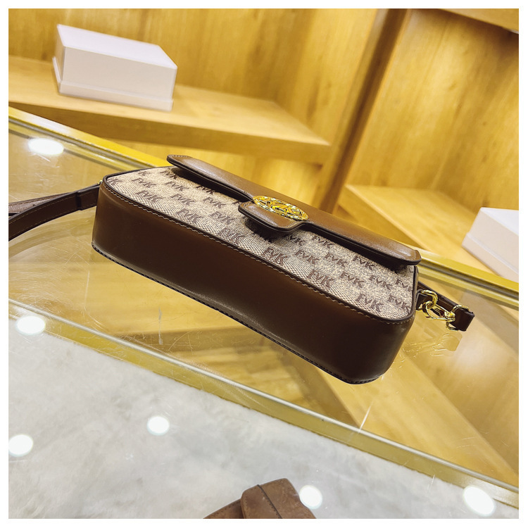 Borsa a tracolla Nicchia di personalità Nuova borsa a tracolla abbinata a colori con stampa retrò di alta qualità Borsa da donna per pendolarismo quotidiano_voghion.com