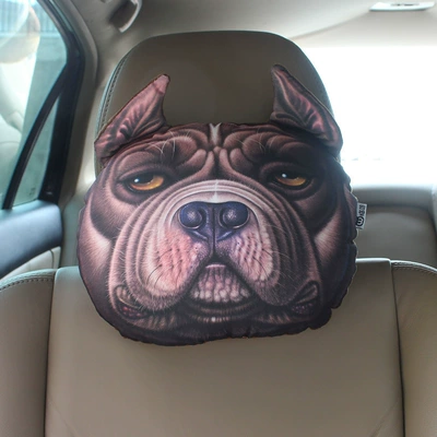 brand headrest car cartoon cute | Headrest - bully-headrest-single-252510cm