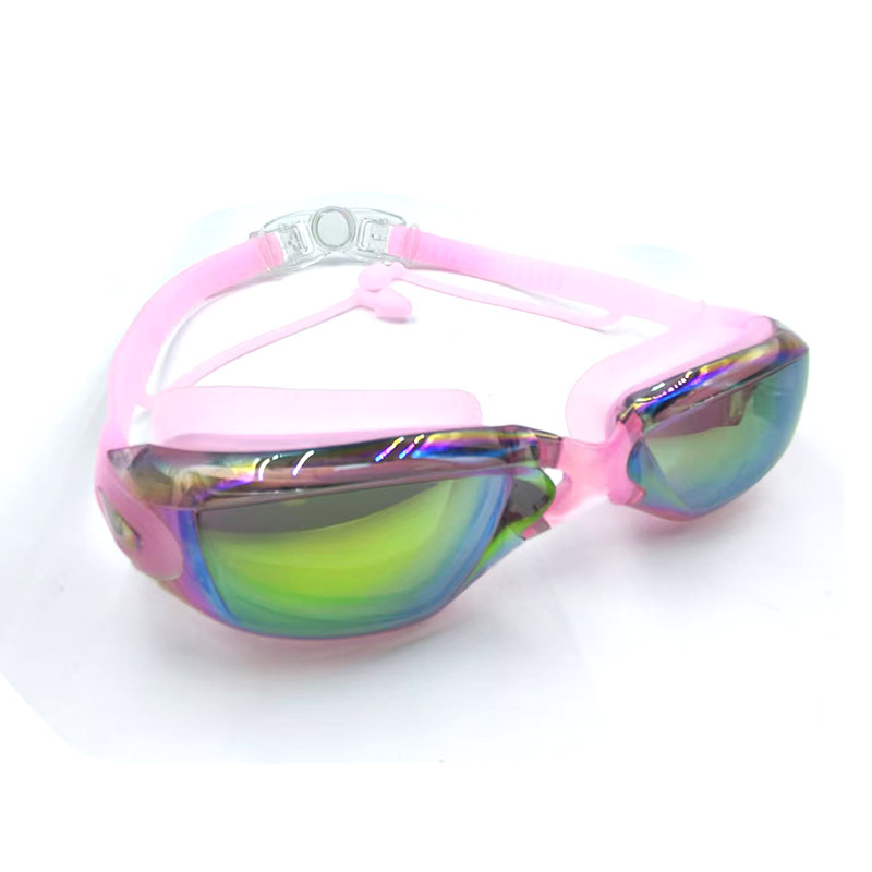 Gafas de Natación Galvánicas para Adultos de PC con Protección UV y Antivaho para Natación al Aire Libre