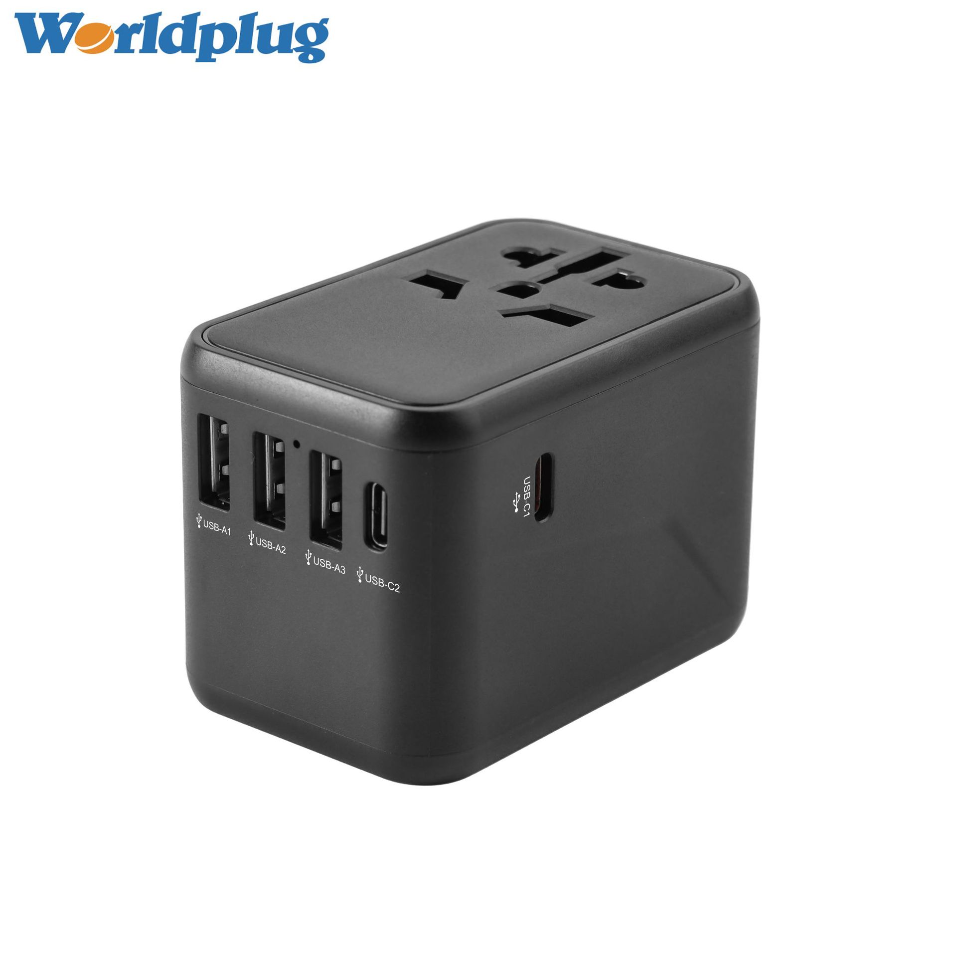 PD45W充电器5USB多功能电源转换插座旅行多国通用转换插座无线充