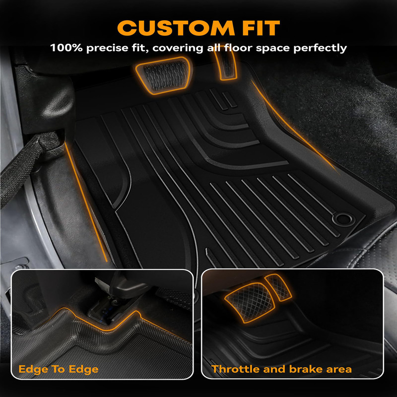 Floor Mat Mattress Compatible with 2020-2024 Gladiator JT Floor Mat Truck Lathe Liner TPE Bed Liner Replacement