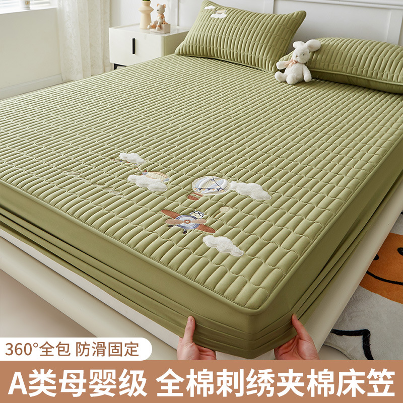Nuevo estilo tipo A sábana de algodón puro pieza individual 100 algodón colchón protector funda de cama todo incluido funda de cama para niños 2025 nuevo estilo