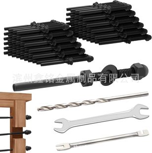 Stainless steel 304 cable railing tensioner terminal kit black cross-border factory wholesale
