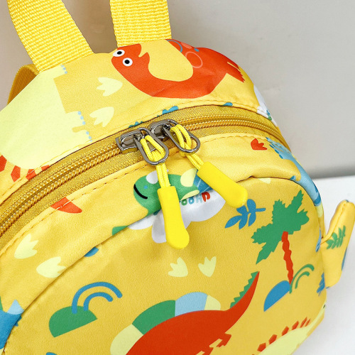 Foreign Trade Kindergarten Backpack Cartoon Cute Little Dinosaur Children's Double Shoulder Bag for 1-3-5 Year Old Kindergarten Backpack