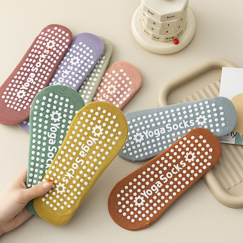 Factory TEMU SHEIN Non-slip Yoga Socks for Women Professional Pilates Socks Floor Socks with Gel Print Sports Amazon