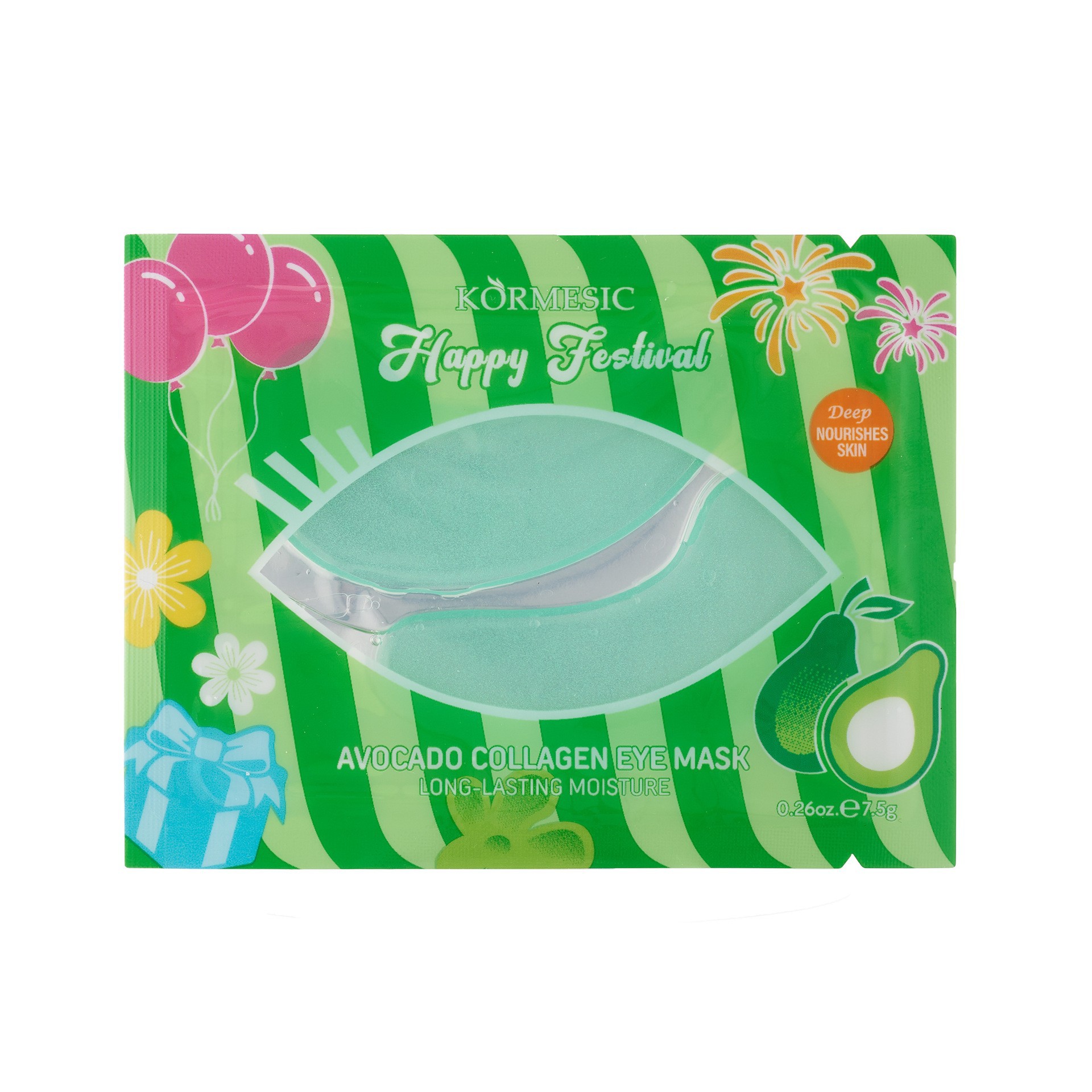KORMESIC 아보카도 콜라겐 아이 마스크 7.5g [해외 판매 전용, 국내 판매 금지, 구매 시 면책 및 책임사항]
