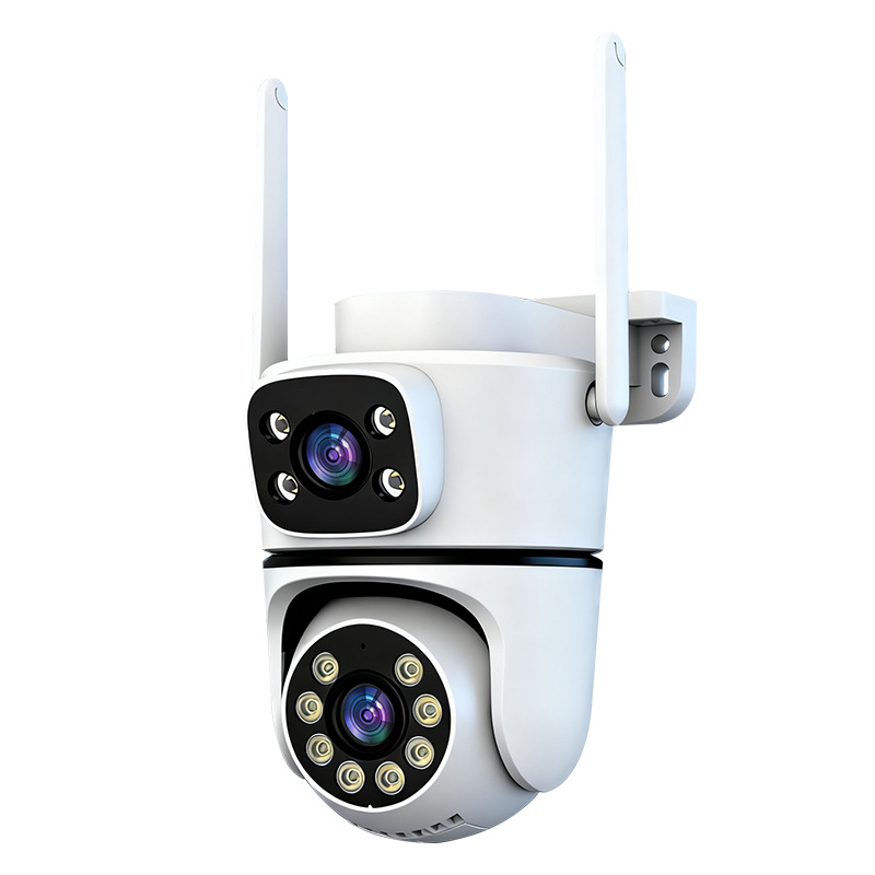 跨境tuya涂鸦5G网络智能远程wifi监控器家用双镜头IPC防水摄像头