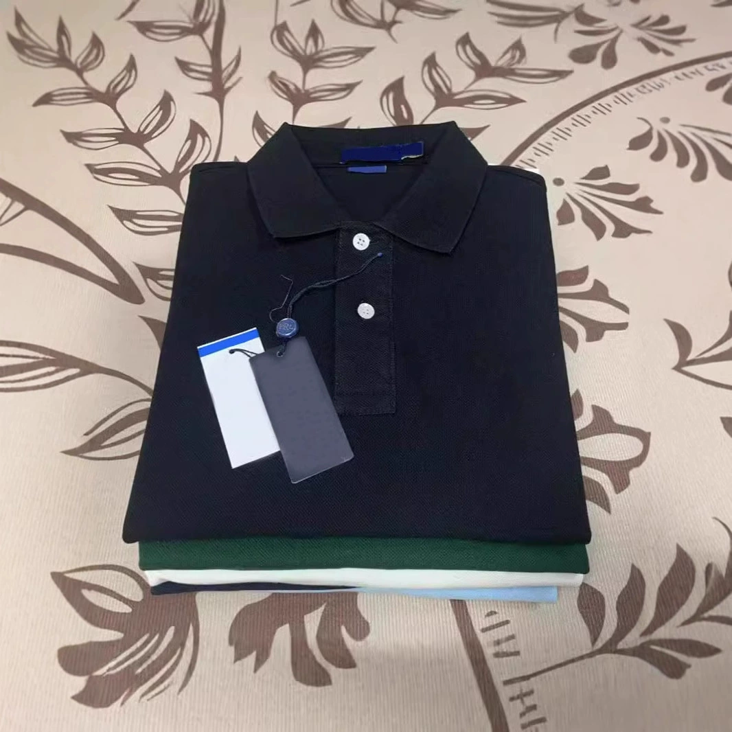 Pony логотип вышитая внешняя торговля рубашка поло мужской отворот с коротким рукавом футболка трансграничная футболка высокого качества хлопок классический