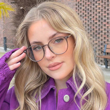 Korean Version Cute Round Frame blue light blocking glasses