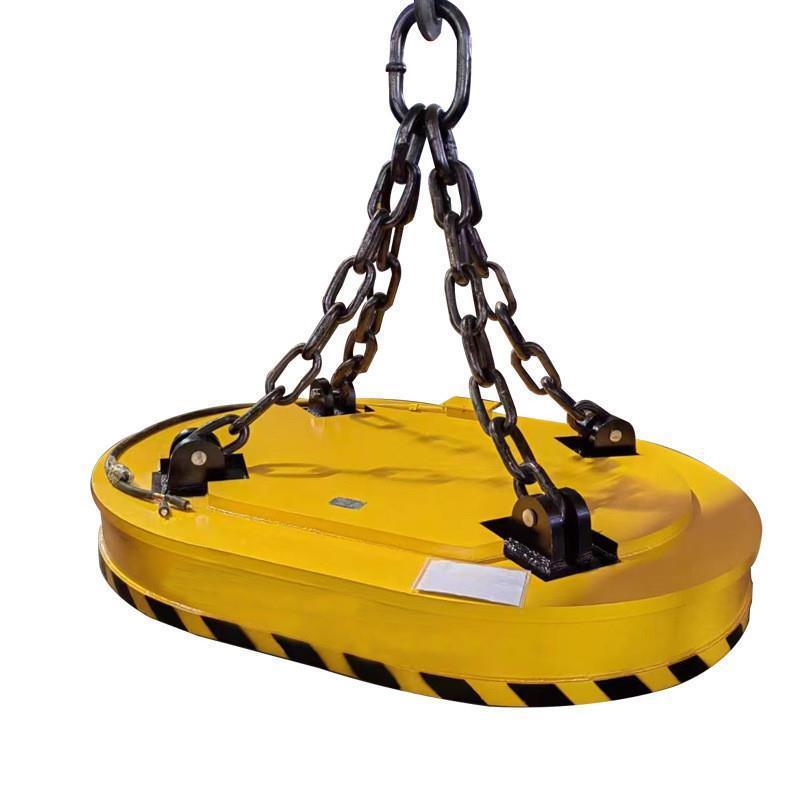 起重机行吊天车电磁吸盘 方形圆形挖机电磁铁装卸废铁废钢电磁铁