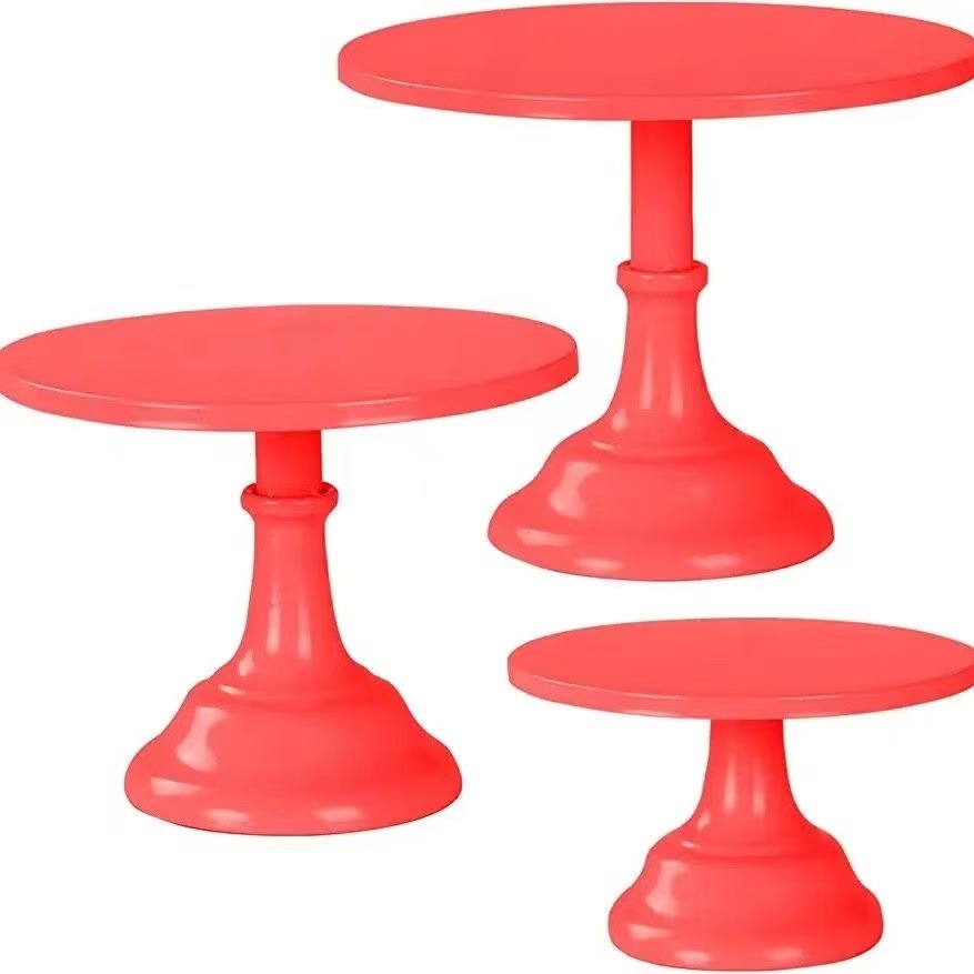 Estante de pastel de metal europeo tienda de té de leche dulces dulces dulces bandeja de pies altos props de boda bandeja de pastel decoración