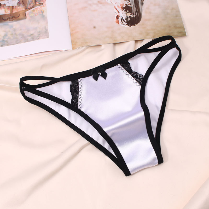 Solid Color Stereotype Seamless Low Waist Briefs Panties display picture 8