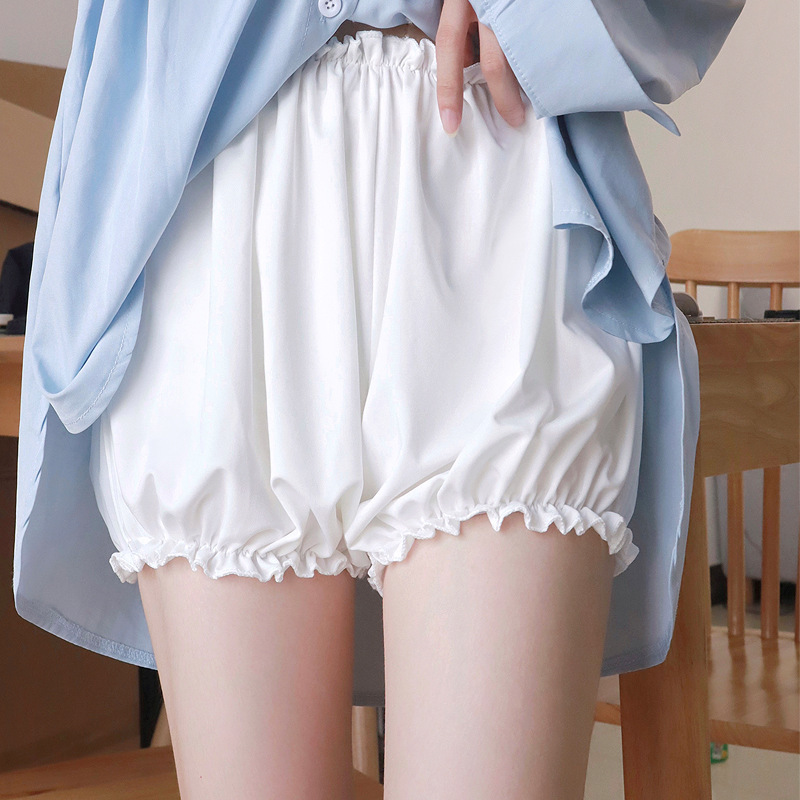 Security Pants Summer Anti-Exposure Thin Jk Can Be Worn Outside White Girl Bud Safety Pants Shorts Pumpkin Pants Leggings