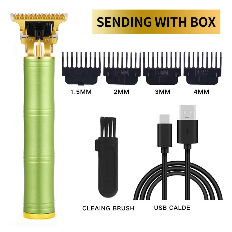 Cortadora de pelo profesional para peluqueros, recortadora universal para desbaste, recorte y afeitado, recargable para adultos.