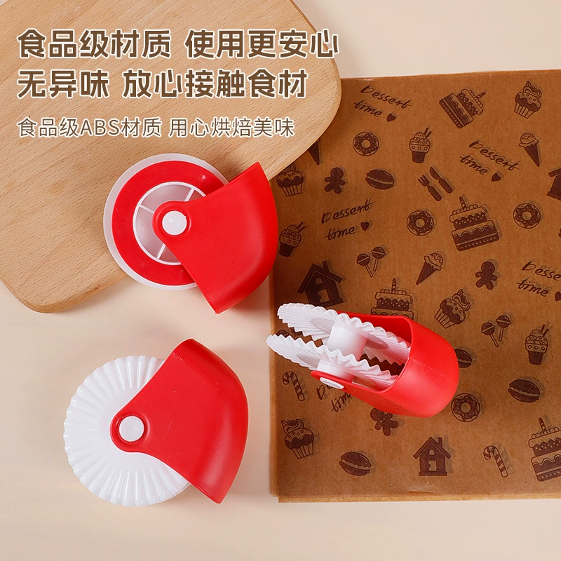 Noodle Cutter Wheel, Food-Grade ABS, Multi-Function Pastry & Pizza Roller, Wavy/Twist 2pc