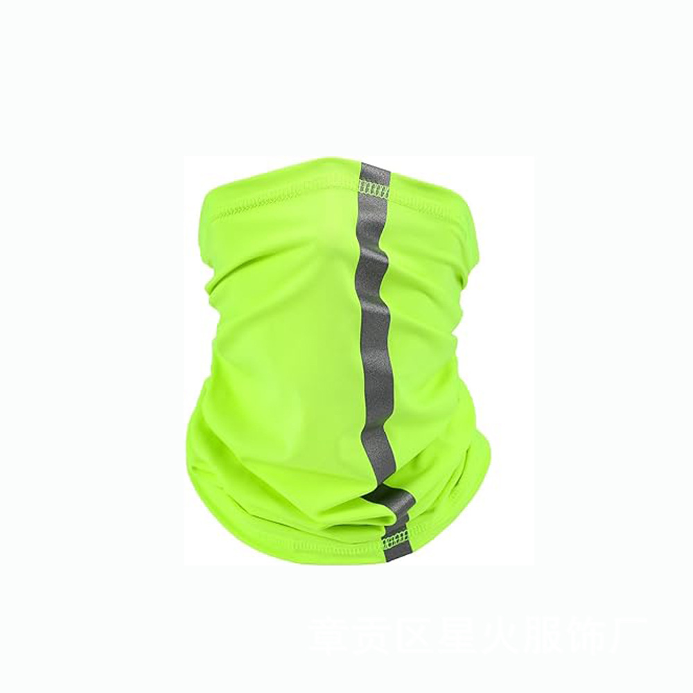 Cycling Face Mask Neck Warmer With Reflective Strips Breathable_voghion.com