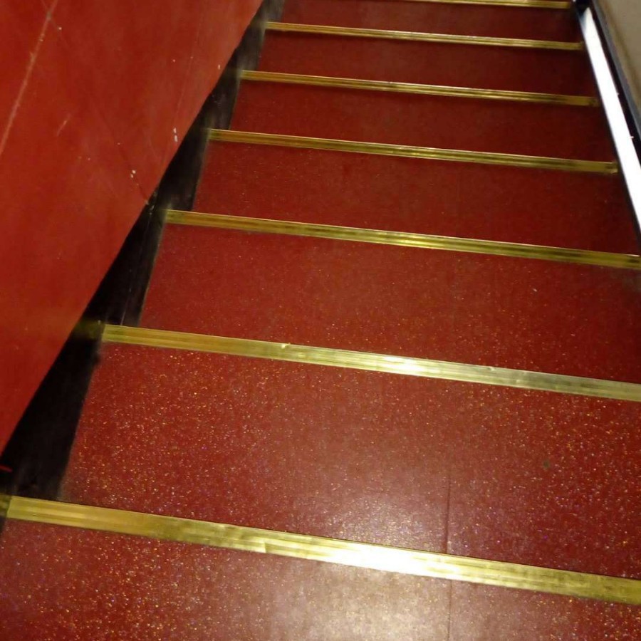 7字形铜压条16*40 L型铜压边条铜条门用压条收边条楼梯踏步防滑条