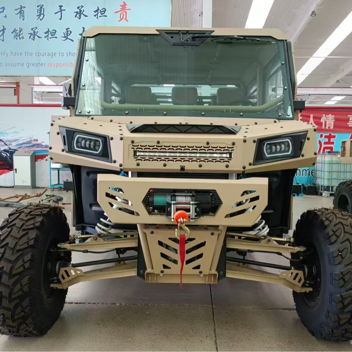 4x4 Export Farm 1000cc 6 asientos con techo duro y parabrisas SUV Desert Off-Road UTV