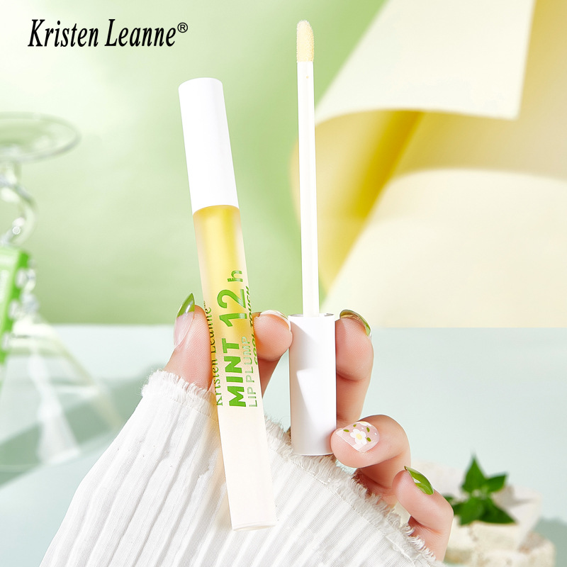Aceite labial de larga duración Black Technology de KRISTEN LEANNE con efecto refrescante y transparencia de menta Duddy Lips_voghion.com