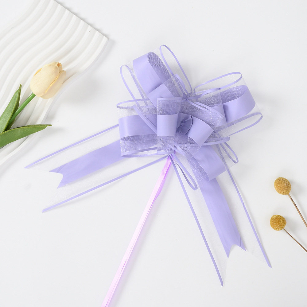 Transfronterizo grande 70 suya nieve arco mano embalaje de regalos de flores decoración de actividades de Navidad dibujar cinta de flores