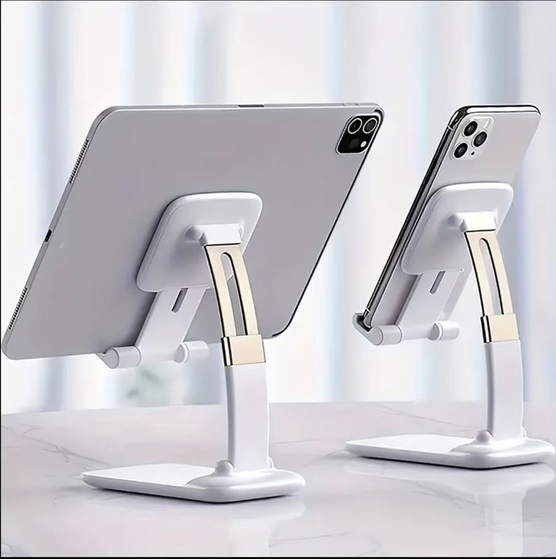 携帯電話ホルダーデスクトップ携帯電話ホルダーブラケット 2025 ユニバーサル折りたたみポータブル金属リフティング調整タブレットサポートスタンド|undefined