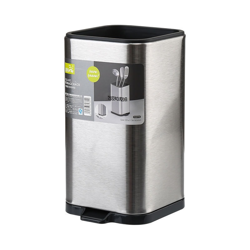 Acero inoxidable cocina acabado de cuchara de cocina estante de almacenamiento de cuchara de cocina caja de almacenamiento de cuchara palillos fritos cucharas soporte de cuchara