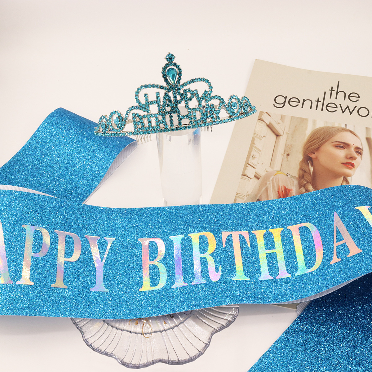 40g Weight Costume Props Event & Party Supplies 1 Piece, 1 Set Quantity Birthday Occasion Letter Pattern Princess Style Princess Letter Cloth Birthday Costume Props 3