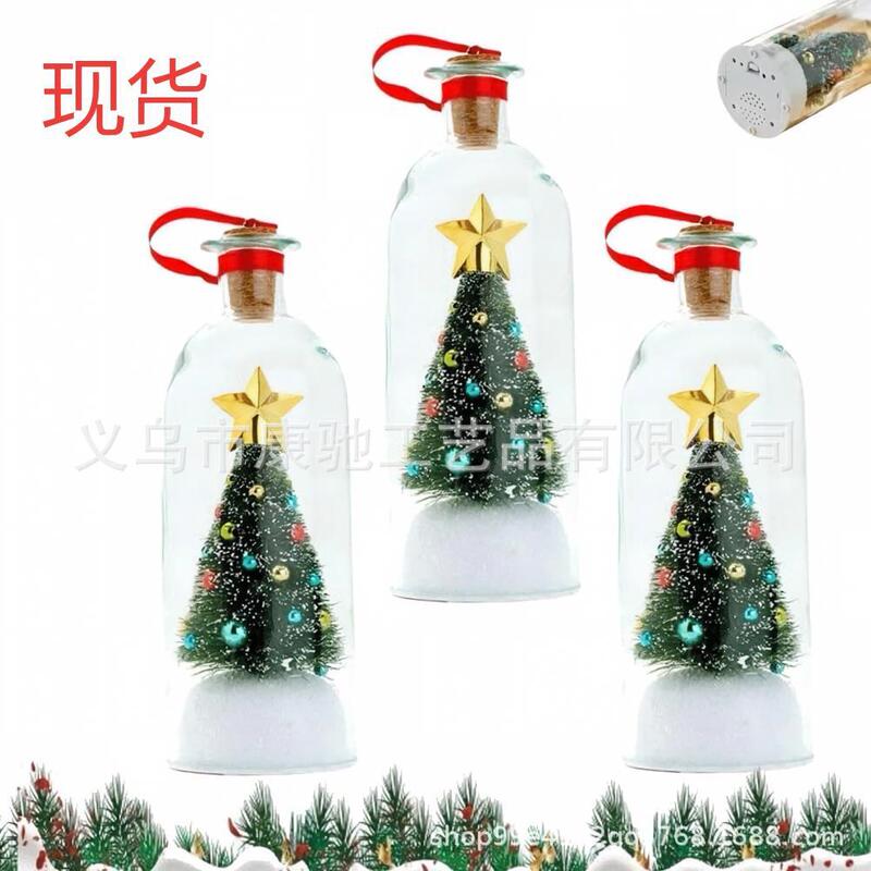 Cross-Border Christmas Tree Message in a Bottle Christmas Tree Decoration Bottle Ornament