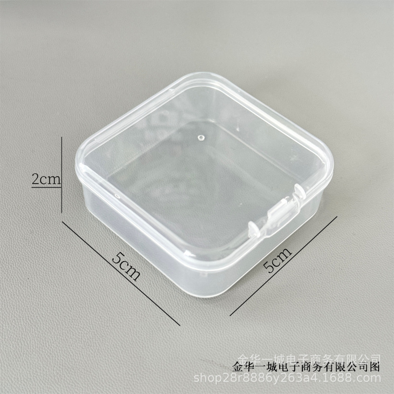 高品質のカラフルな透明な正方形の収納ボックス DIY 装飾防塵フリップカバー素材収納ボックス|undefined