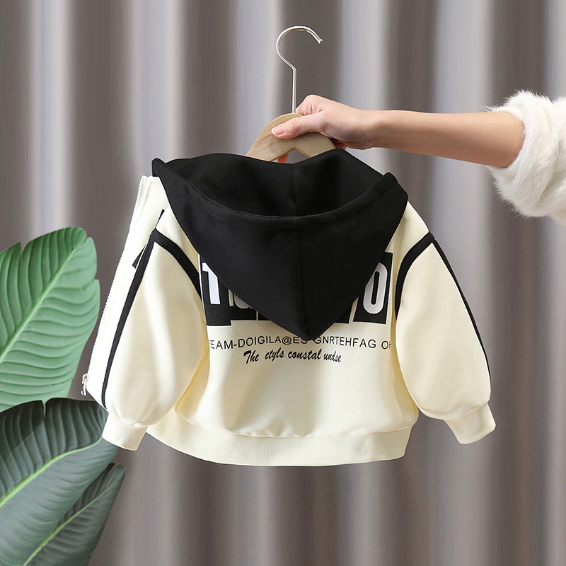 7656 uniformes de béisbol para niños ropa de primavera y otoño 2025 nueva chaqueta de punto de moda para niños primavera chaqueta con capucha coreana