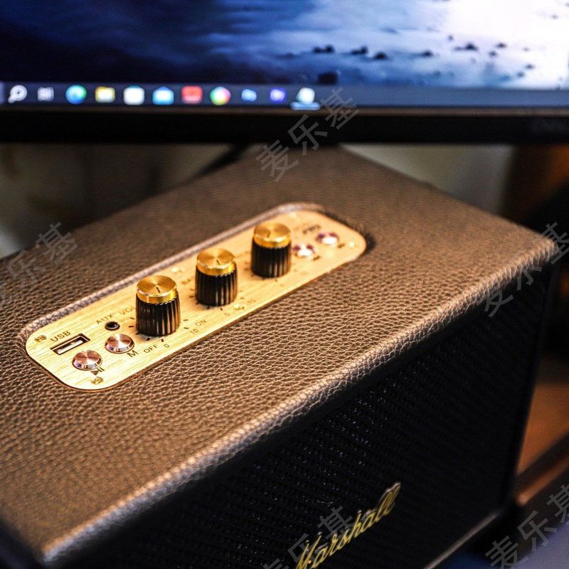 華北高還元マーシャル M13 レトロ Bluetooth スピーカー屋外ポータブル 20 ワット大音量ハイエンドオーディオステレオ|undefined