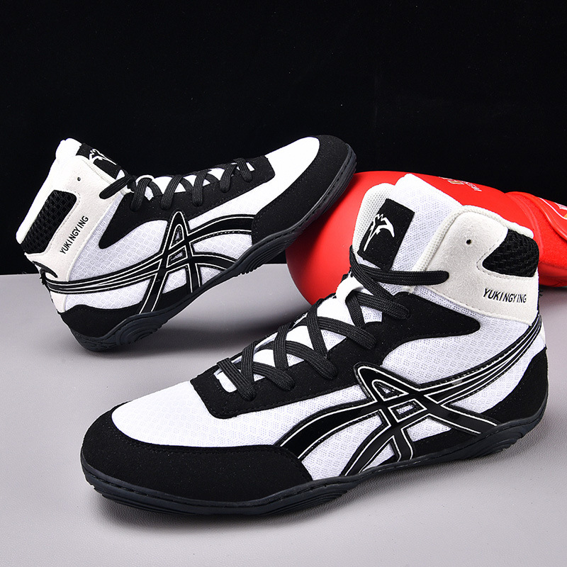 Nuevos zapatos de sanda transpirables, zapatos de boxeo masculinos de moda, zapatos de lucha libre, zapatos de entrenamiento en interiores