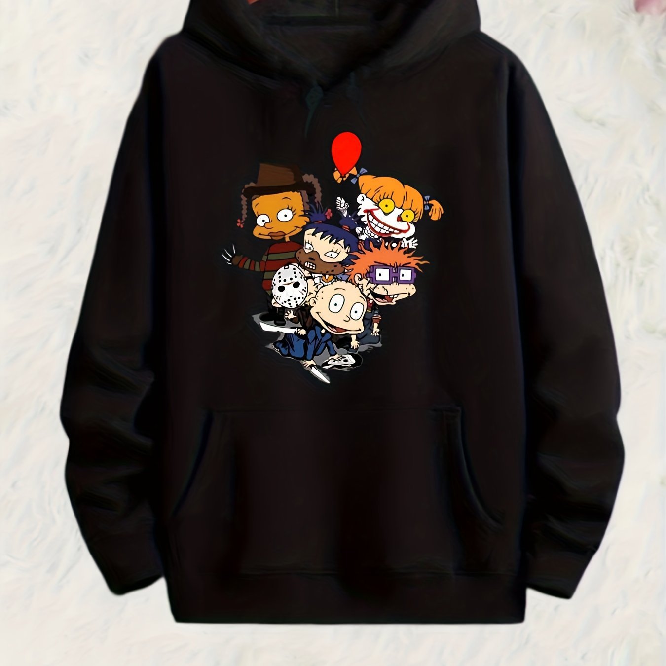 Plus Size Casual Sweatshirt Womens Plus Cartoon Fig