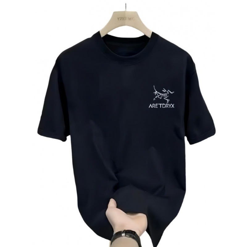 海外卸売専用～厚手の純綿半袖Tシャツ、男女同型、夏のトレンド、ゆったり万能カップルトップス|undefined