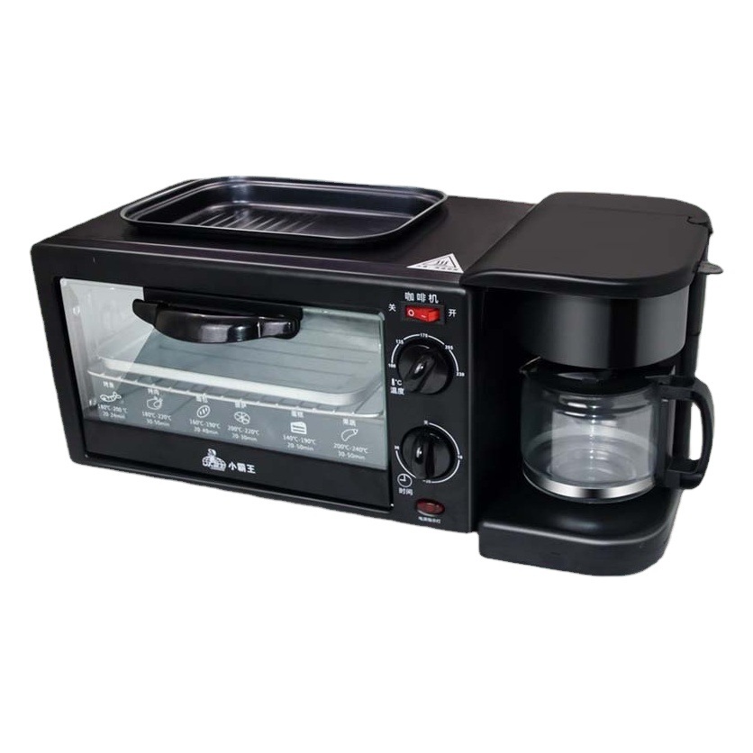 Máquina de desayuno tres en uno Silver Crest SC-206, horno, cafetera, máquina de desayuno multifuncional todo en uno image 1
