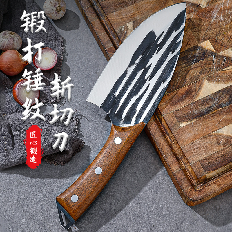 Black Bird hand-forged lightweight women's kitchen knife stainless steel chef knife household sliced bone cutting sharp chopping knife