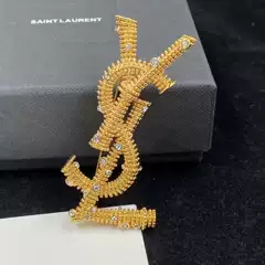 Sagrada Family Brooch YSL European & American Cross-border Light Luxury High-end Niche Style Personalized Versatile Fashion Design Women's