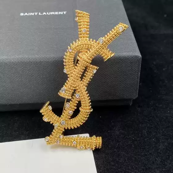 Sagrada Family Brooch YSL European & American Cross-border Light Luxury High-end Niche Style Personalized Versatile Fashion Design Women's