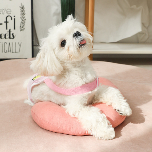 IBEANS dog pillow pea comfortable cartoon removable and washable pet pillow chin pad sleeping auxiliary sleep pillow