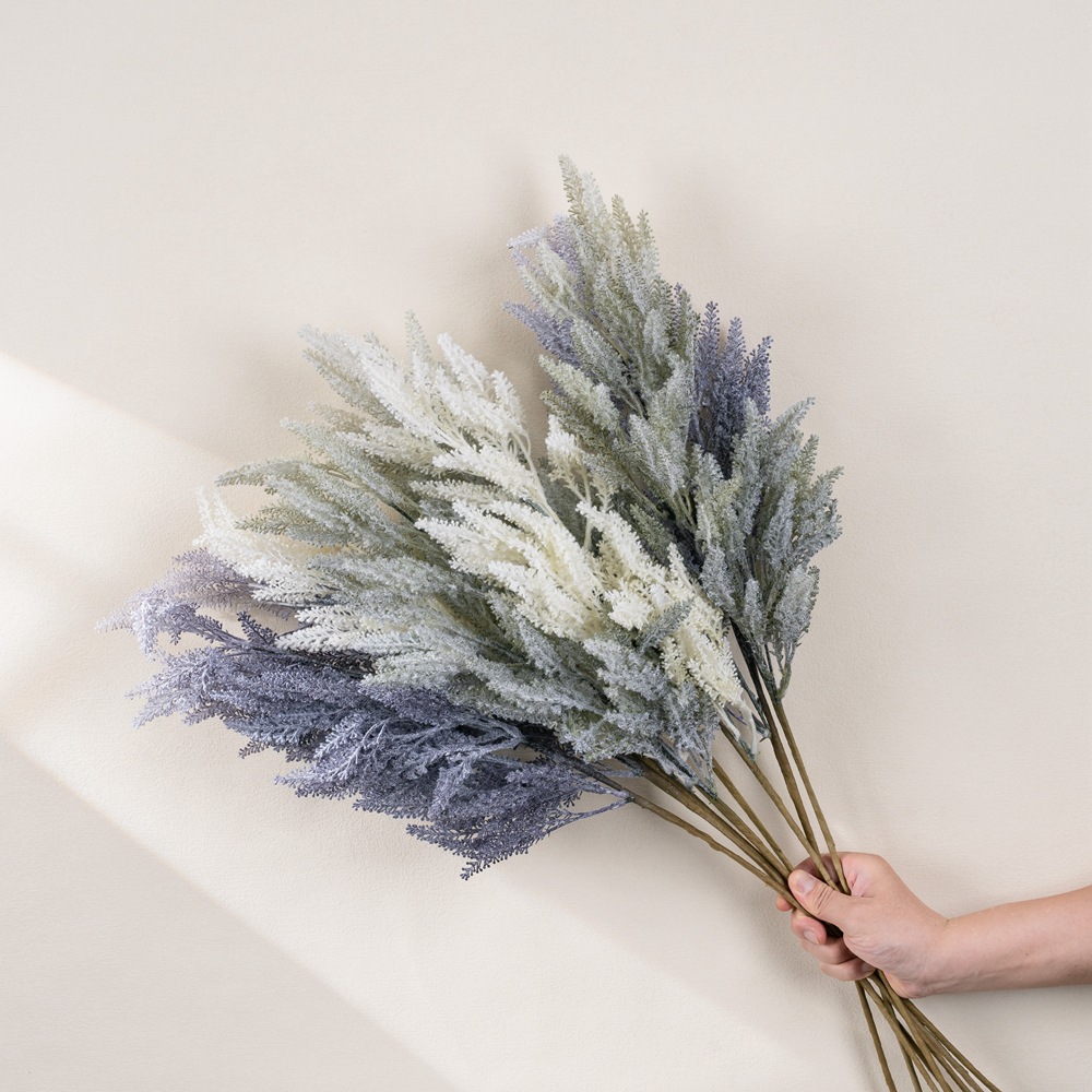 假花悠梨鼠尾草仿真花家居裝飾婚慶手捧花INS玫瑰花牆MW09111