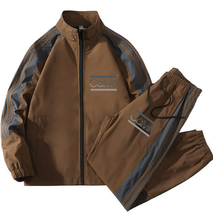 2025 Zunqi Спортивный костюм в парном стиле с круглым вырезом Весна и осень Корейский стиль Модный повседневный утренний кардиган для утренних упражнений Утренний бег Тонкий костюм