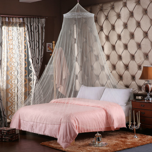 Steel wire dome ceiling baby mosquito net, children's student princess mosquito net for 1.5m-1.8m bed, installation-free