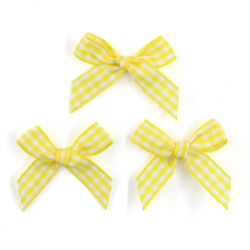 1cm Plaid con arco accesorios de ropa arco niños falda calcetines decorativos Plaid cinta arco