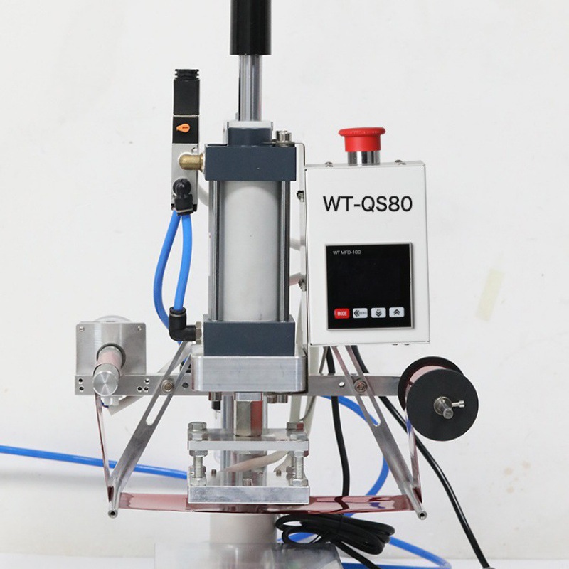 气动Q80烫金机皮革纸质木头板纸商标压印机热压印塑料框烫印机