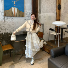 【清仓不退换】波西米亚风轻奢高级感重工蕾丝花纹半身长裙