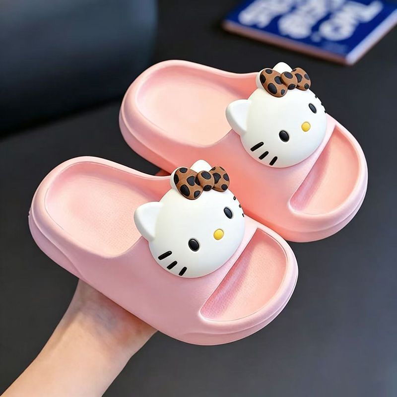 Girls' Summer Cartoon Kt Cat Eva Indoor Children's Stylish Outdoor Beach Non-Slip Slippers Ins High-Value Cool Sandals