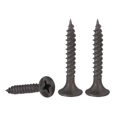 Iron gray phosphorus wallboard nails cross countersunk head self-tapping nails woodworking nails gypsum board dry wall nails flat head screws one pound