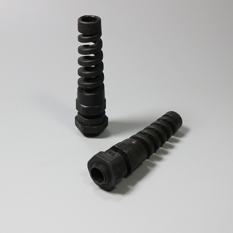 防折弯尼龙接头尼龙防水接头固定头耐折弯尼龙电缆接头耐扭式